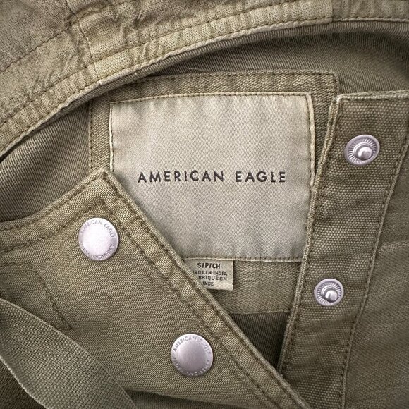 AE Cotton Popover Jacket | Olive | Small - Picture 6 of 6